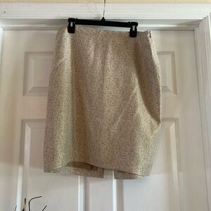 Elegant Shimmering Lined Cream Skirt With Gold Thread! Just Beautiful!! ✨